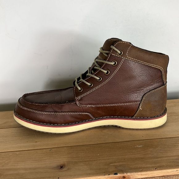 Sonoma brown leather minimalist chukka street comfort boots us mens size 12 - Picture 5 of 8